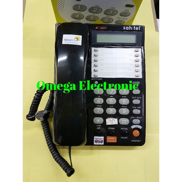 RESMI Sahitel S75 - Pesawat Telepon Rumah Kantor Kabel Single Line