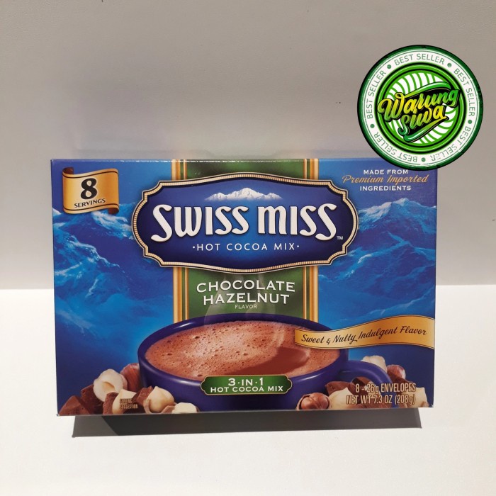 

swiss miss hot cocoa mix chocolate hazelnut flavor 8s 208gram