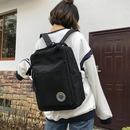 ➣ Twenty Bag - Tas Ransel Backpack Wanita Tas Ransel Sekolah Anak Tenteng Polos Korean Style ★