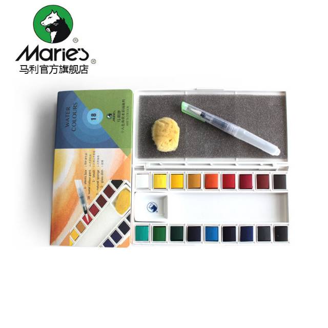 

Maries Watercolor 18 Pocket Box - Solid Watercolor