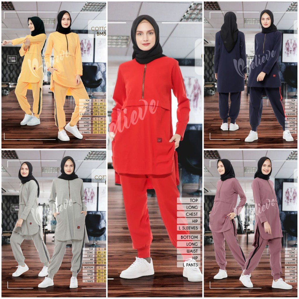 BAJU OLAHRAGA MUSLIM MUSLIMAH BMS 30