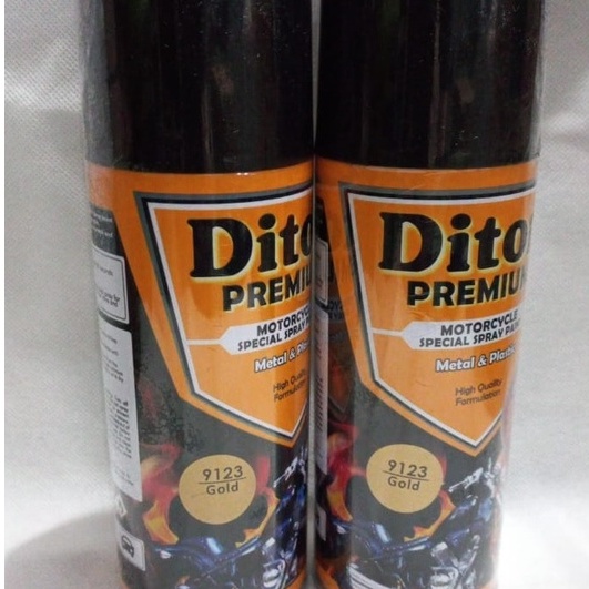 Pilok Pilox DITON Premium Warna GOLD / EMAS (9123) 400cc / 400ml