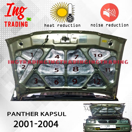 Peredam Panas Kap Mesin mobil Panther Kapsul 2001 - 2004