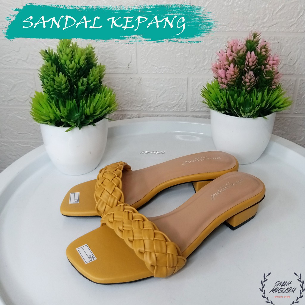 SENDAL WANITA SANDAL PINEAPPLE ORI SELOP TALI KEPANG BISA COD