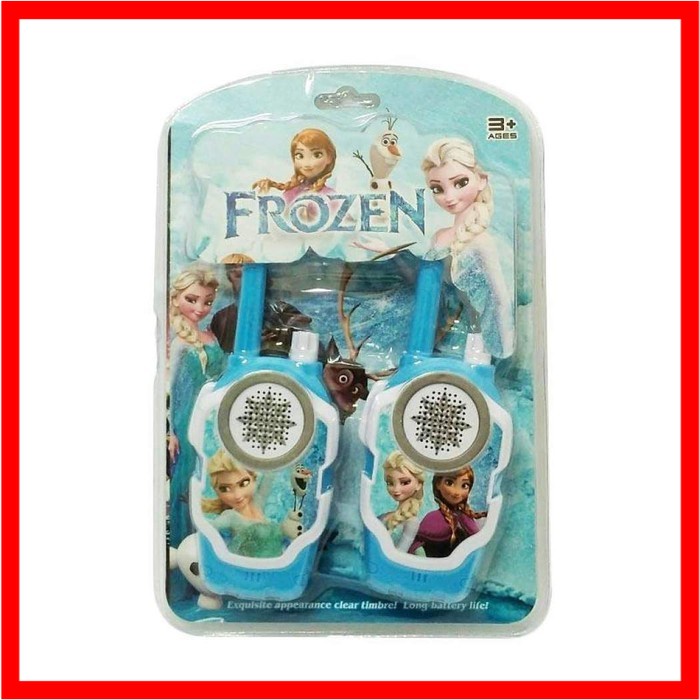 walkie talkie HT mainan anak sepasang handy talki frozen karakter Mainan Anak walkie talkie frrozen 