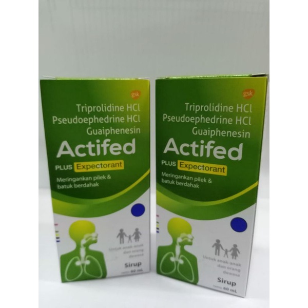 Actifed Plus Expectorant 60ml (Hijau)