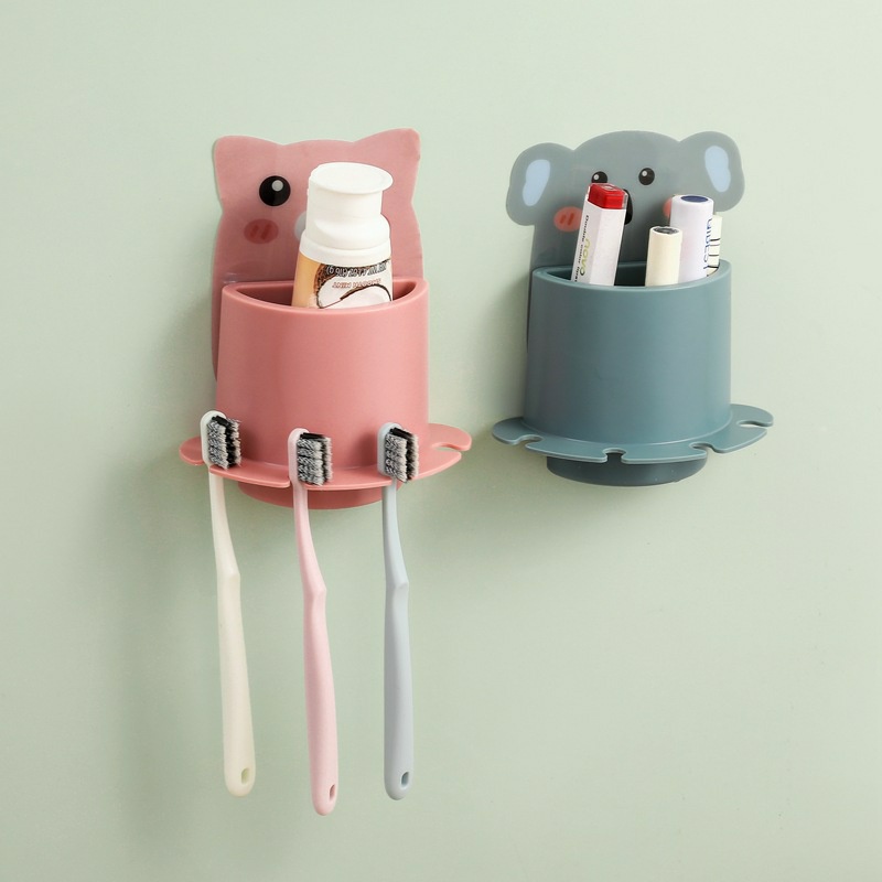 MurmerOfficial R400 Tempat Sikat Gigi odol Karakter Organizer Tempel Dinding Kosmetik Toilet The Little Things Holder