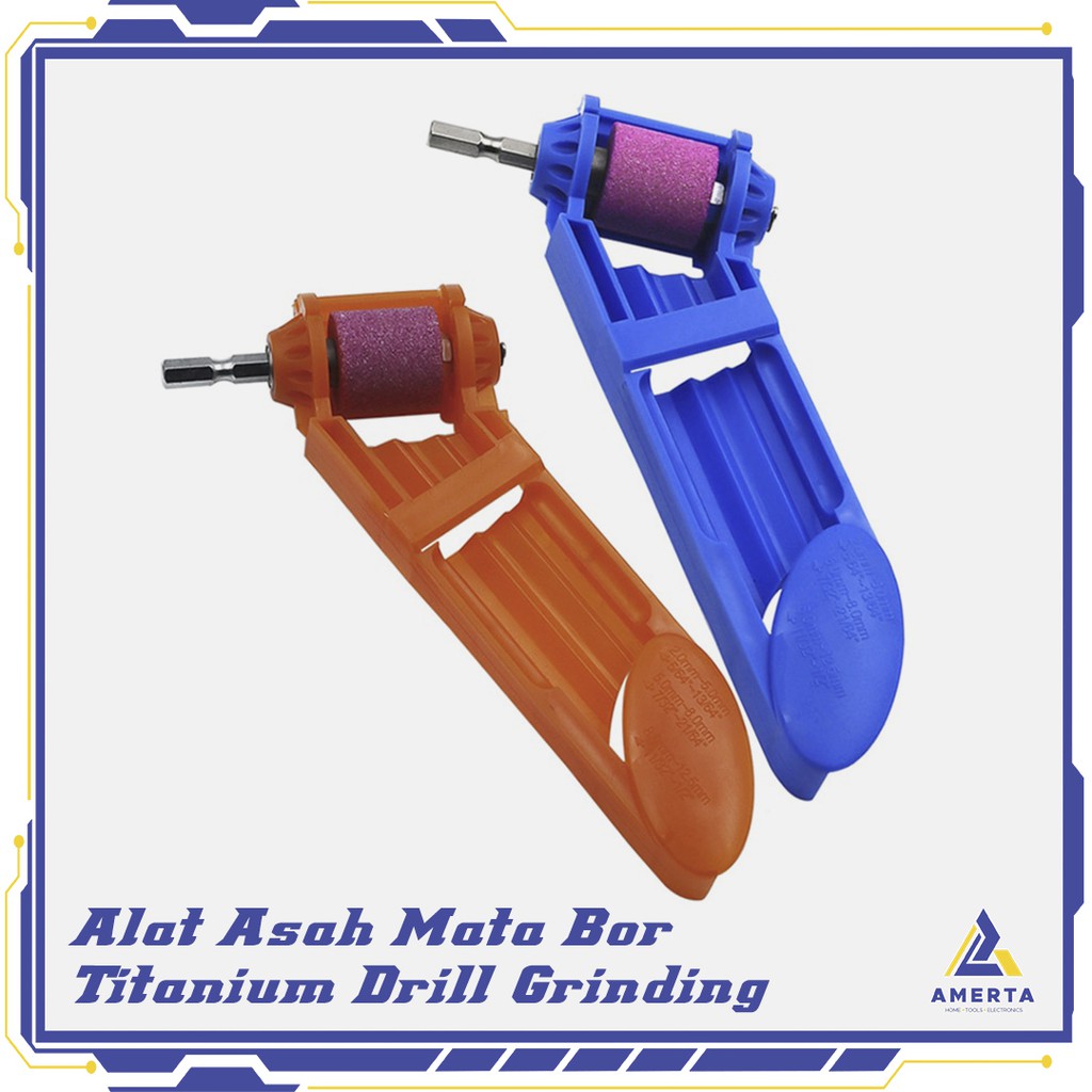 Alat Asah Mata Bor Corundum Wheel Bit Sharpener Titanium Drill Grinding Xingweiqiang  - Biru