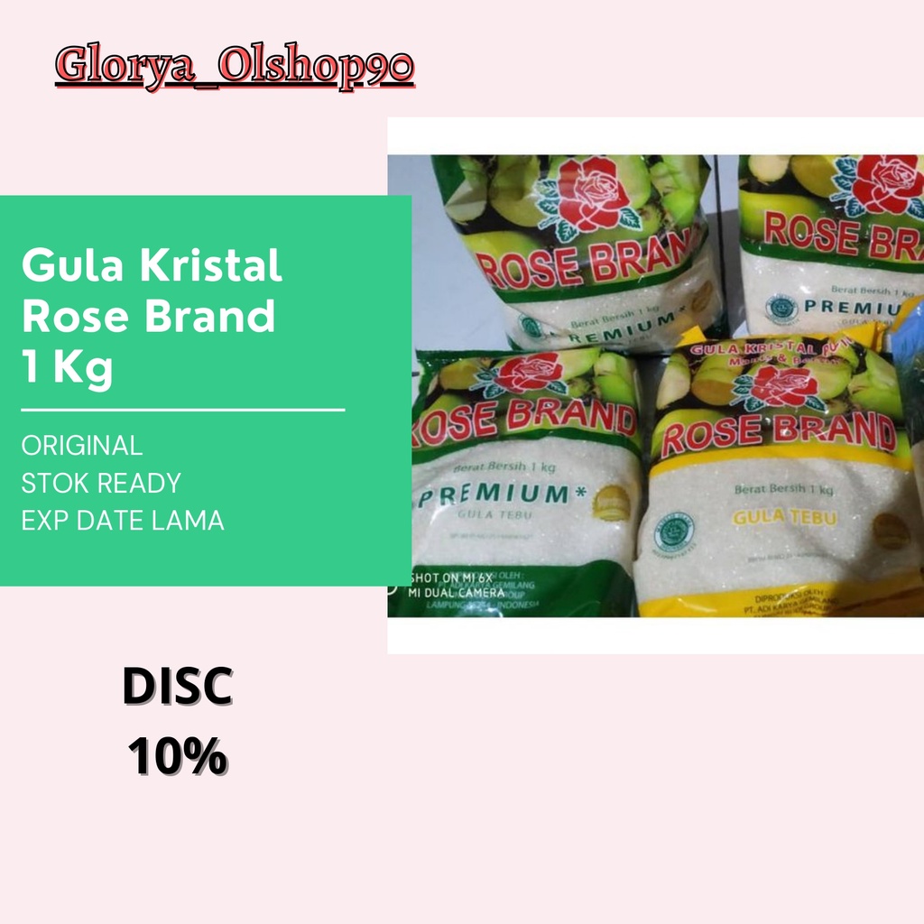 

SALE HEMAT 10% "Gula Kristal Rose Brand" 1kg