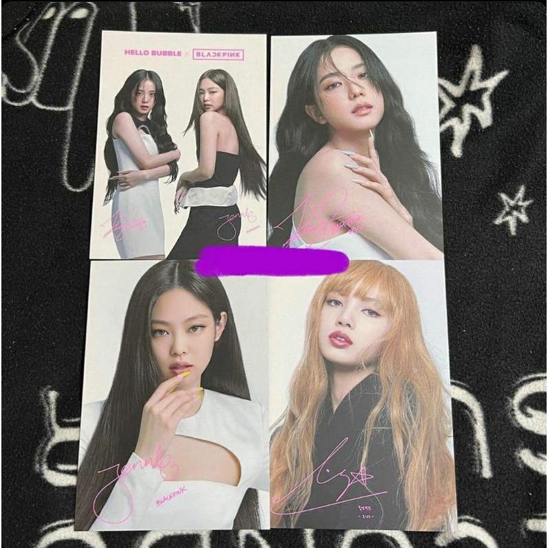 BLACKPINK x Hello Bubble Mise En scene Photocard Official