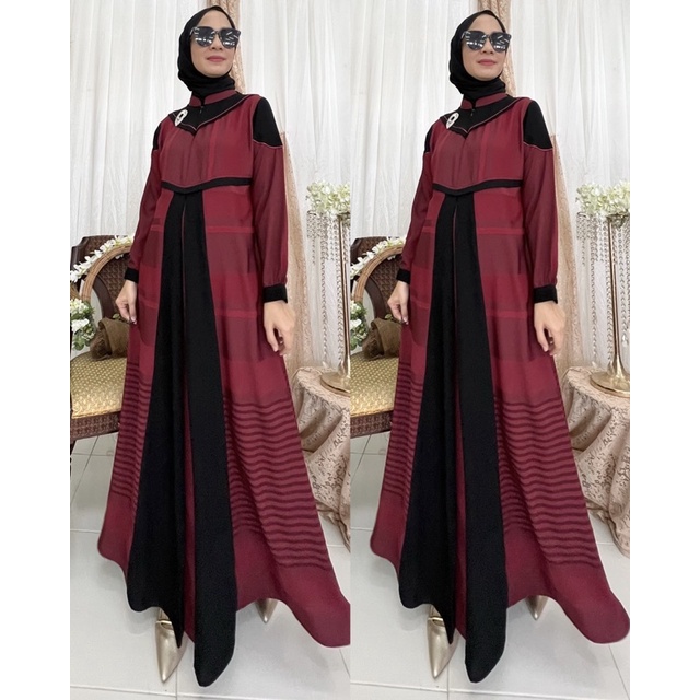 laika Dress ( bahan aswan) 123