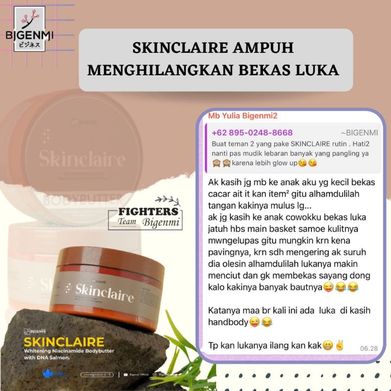 SKINCLAIRE BODY LOTION STRONG WHITENING PERMANEN TANPA SUNTIK PEMUTIH