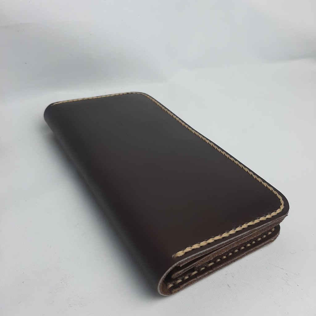 DOMPET KULIT ASLI SAPI PULL UP HANDMADE FULL SULAM ASLI GARUT