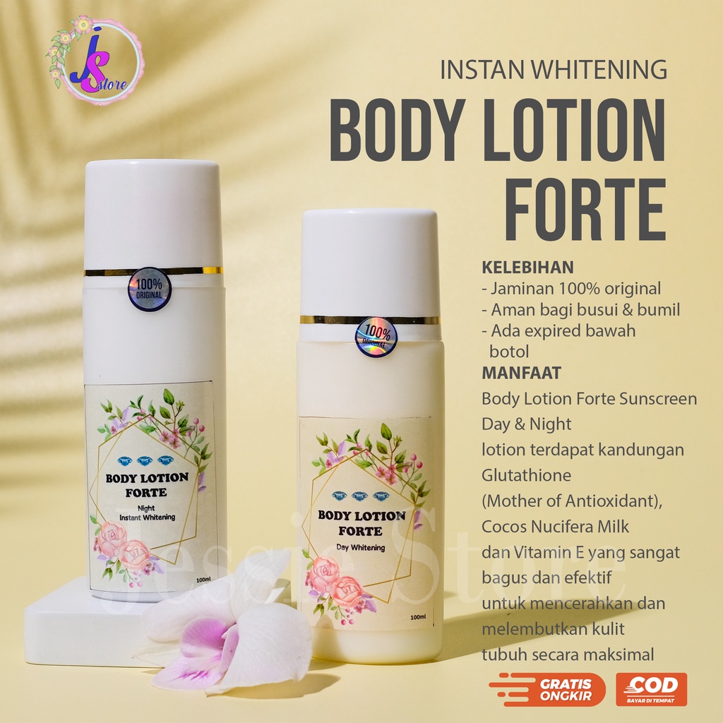 ORIGINAL HB FORTE INSTAN WHITENING PEMUTIH BADAN DOSIS TINGGI/HANDBODY DOSTING PEMUTIH TUBUH BPOM