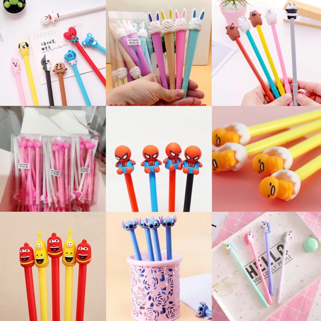

MANDICANTIK COD Pena 1 buah RANDOM !! PULPEN BOLPOINT BALLPOINT PENA PEN GEL KARAKTER SEKOLAH READY.