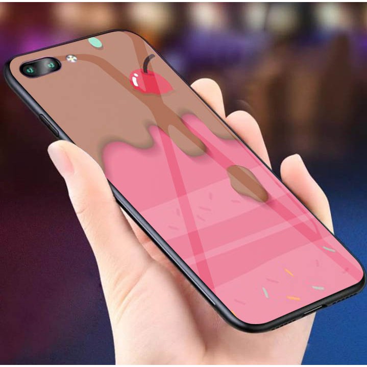 [K15] Soft Case Glass Ice Cream For Oppo/Vivo/Xiaomi/Samsung/Iphone/Realme