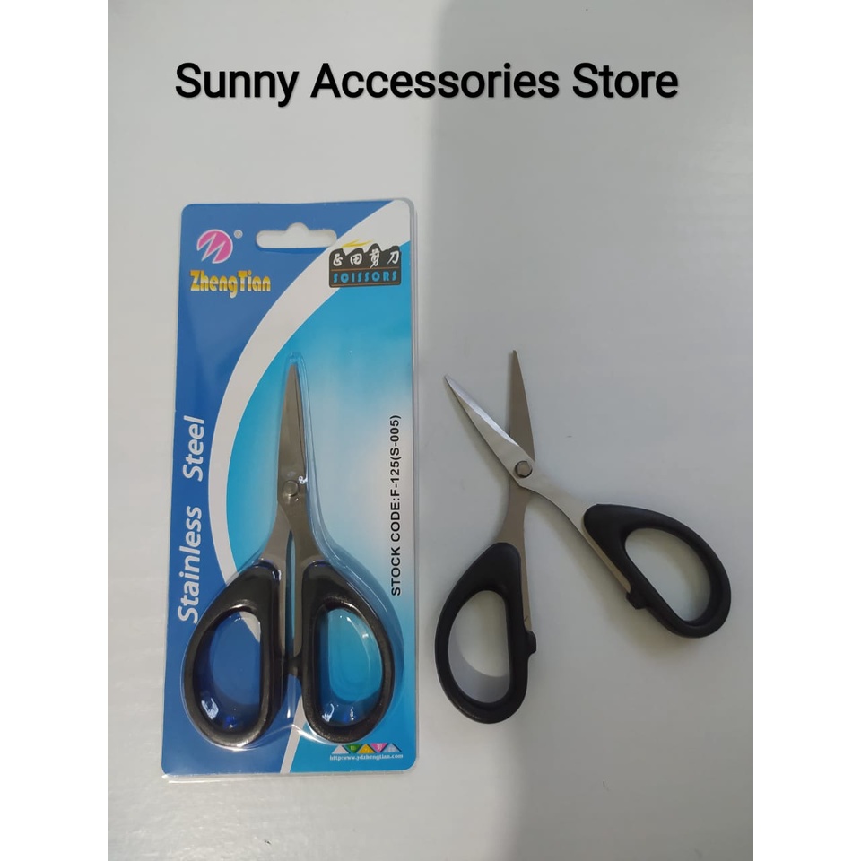 

Gunting ZhengTian Stainless Steel Hitam 12 cm (F-125)