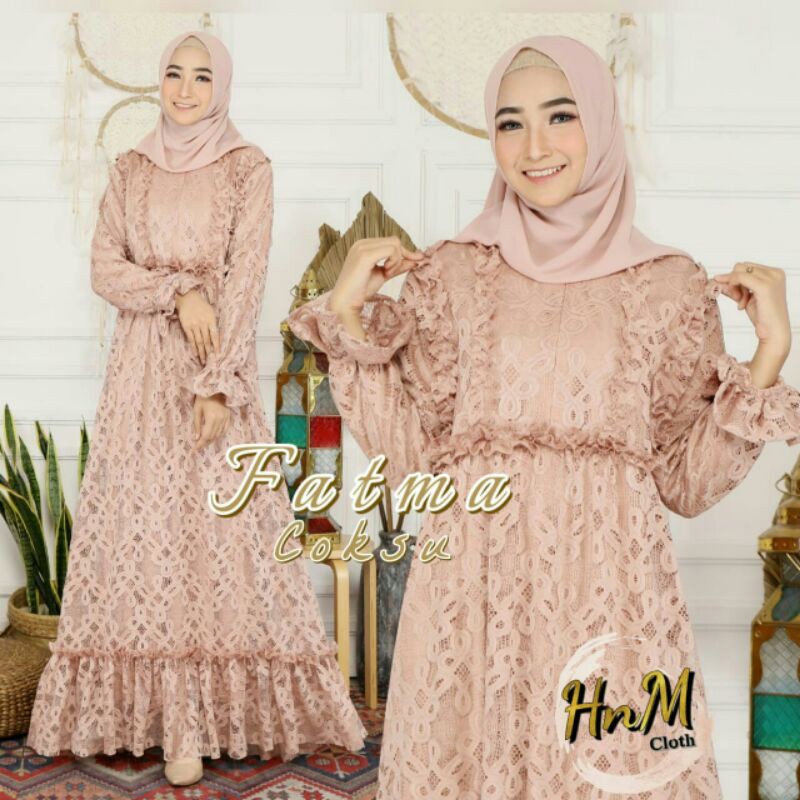 HM FATMA MAXY  Matt brukat katun import Furing hyget super LD 110 pjg 140 Busui
