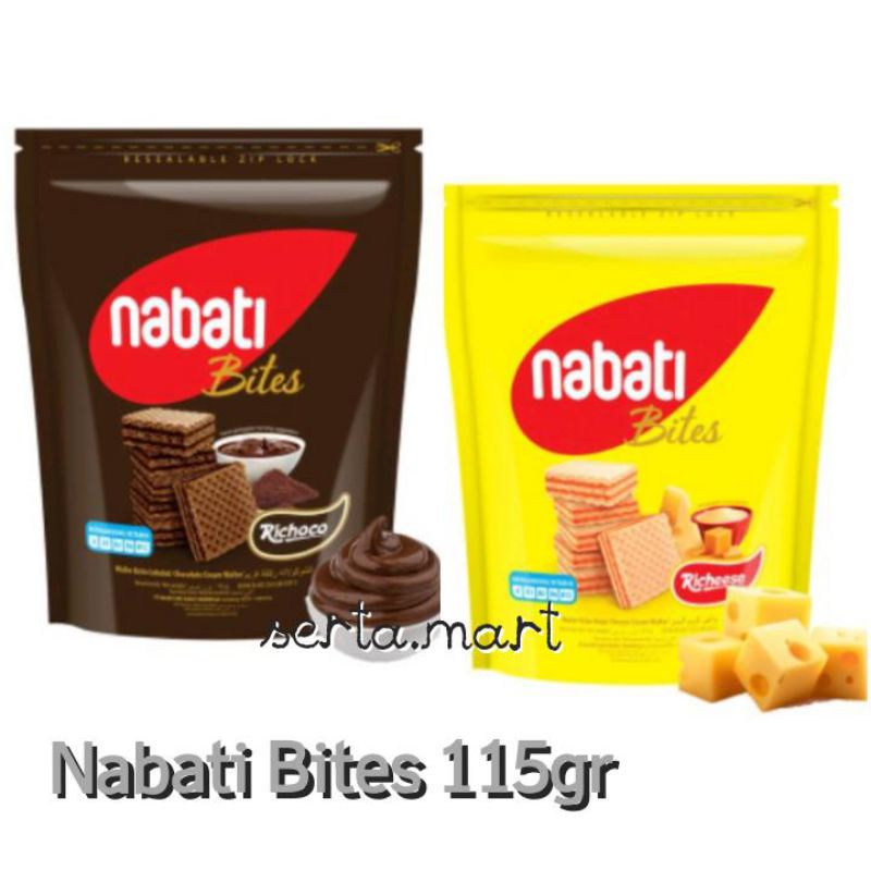 

Nabati Richoco / Richeese Bites - Wafer Keju / Coklat / Cokelat 115gr