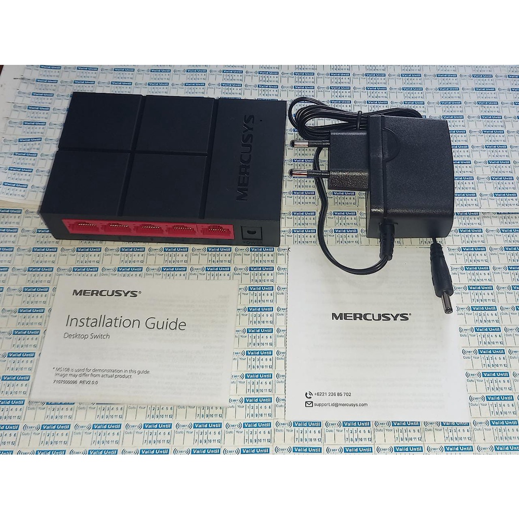 Mercusys MS105G 5-Port 10/100/1000 Mbps Desktop Switch Plastic Case Gigabit