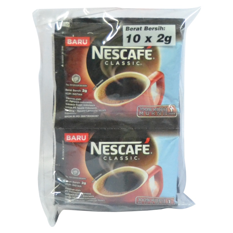 

Nescafe Kopi Classic Bks 10X2Gr