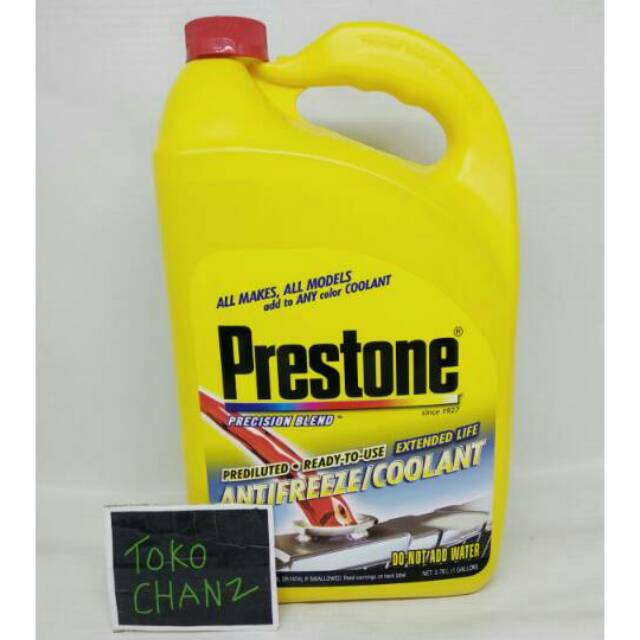 radiator coolant merk prestone 3.75 Ltr ori merah