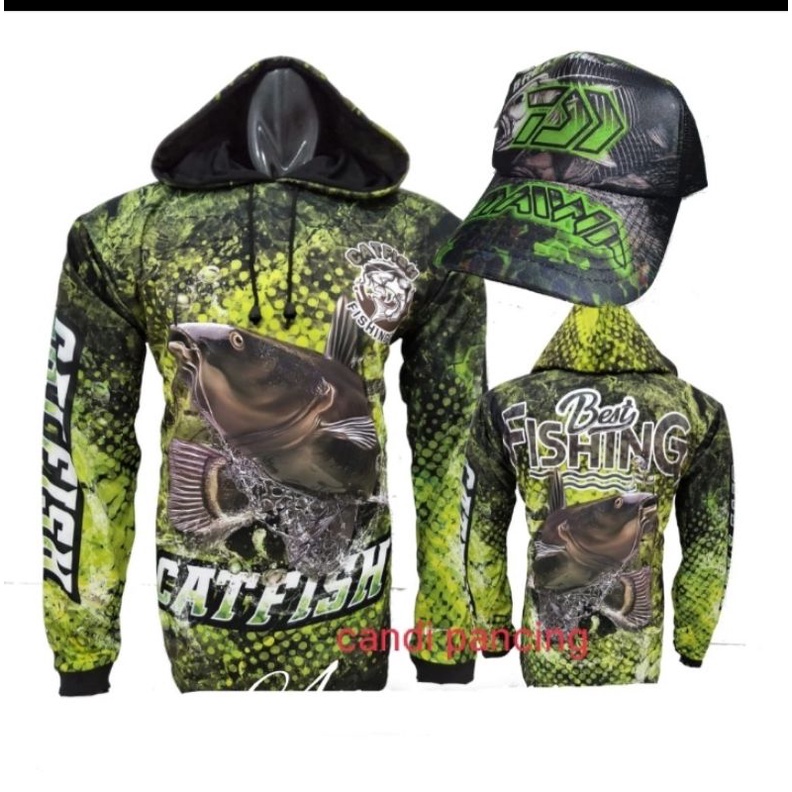 jersey mancing Daiwa + Topi