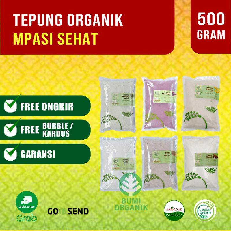 

Tepung Organik MPASI Gluten Free Beras Merah, Beras Putih, Mocaf, Ubi Ungu, Pisang, Kacang Hijau