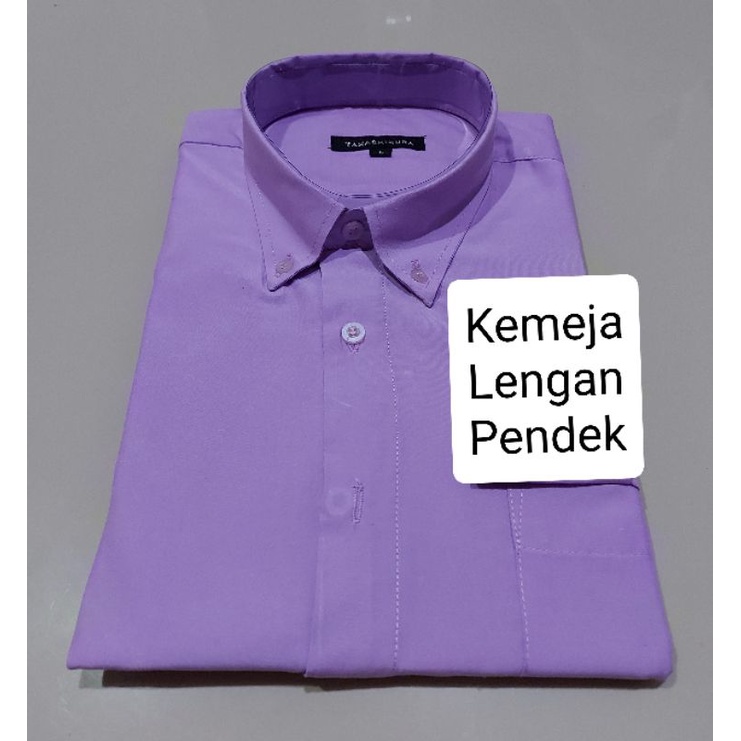 Kemeja Polos Lengan Pendek M L XL XXL XXXL 2XL 3XL - Kemeja Pendek Polos