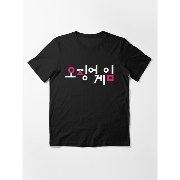 KAOS SQUID GAME HANGUK TITLE NAME WRITING TULISAN SIMPLE COMBED 30S