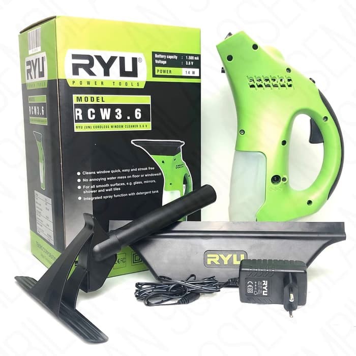 RYU Mesin Pembersih Kaca Portable Cordless RCW 3.6 V Window Cleaner