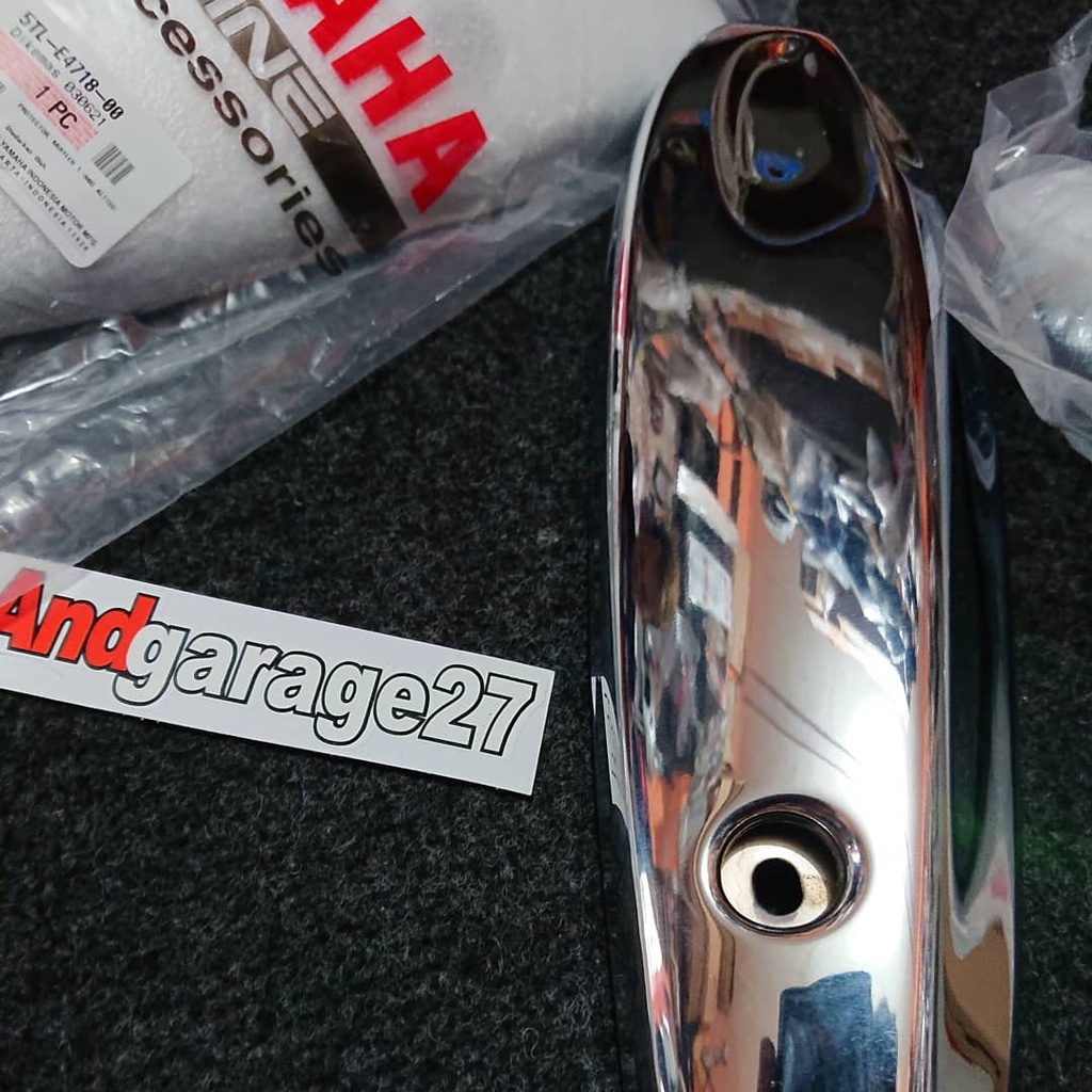 COVER KNALPOT TAMENG KNALPOT YAMAHA MIO SPORTY 5TL ORIGINAL