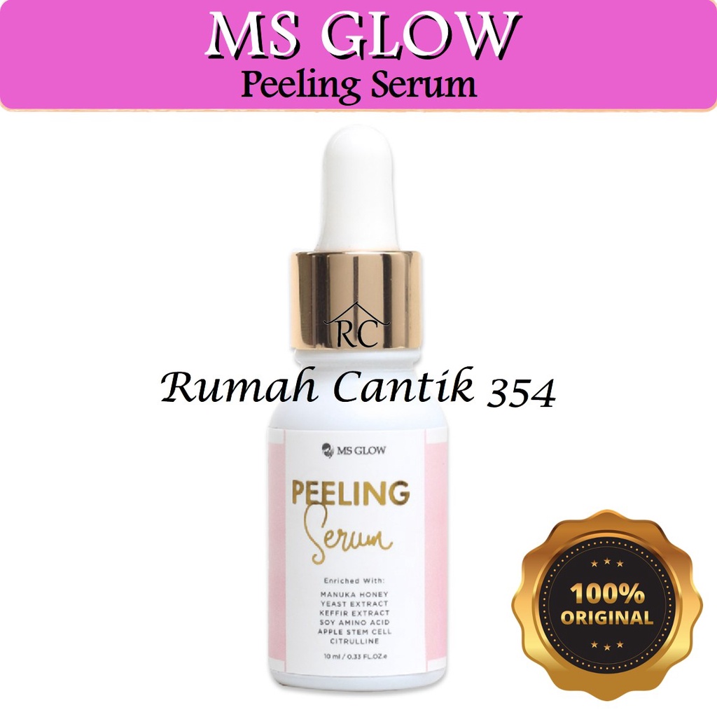 MS Glow Peeling Serum Rumah Cantik 354 Serum Eksfoliasi Perawatan Wajah dan Dapat Menjaga Kelembapan Kulit Wajah