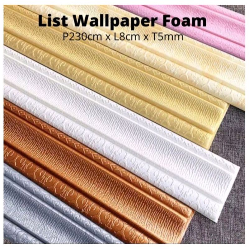 COD LIST FOAM 3D SIZE T 8cm L 230CM BAHAN FOAM TEBAL 8MM