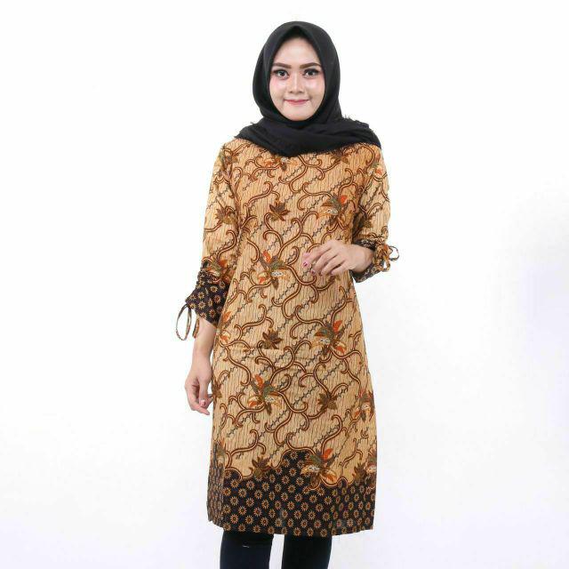 Batik couple keluarga sania ruffle ori ndoro jowi || Bisa Satuan-Tunik