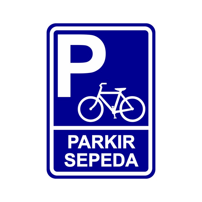 

sticker untuk parkir sepeda stiker parkir sepeda rambu k3