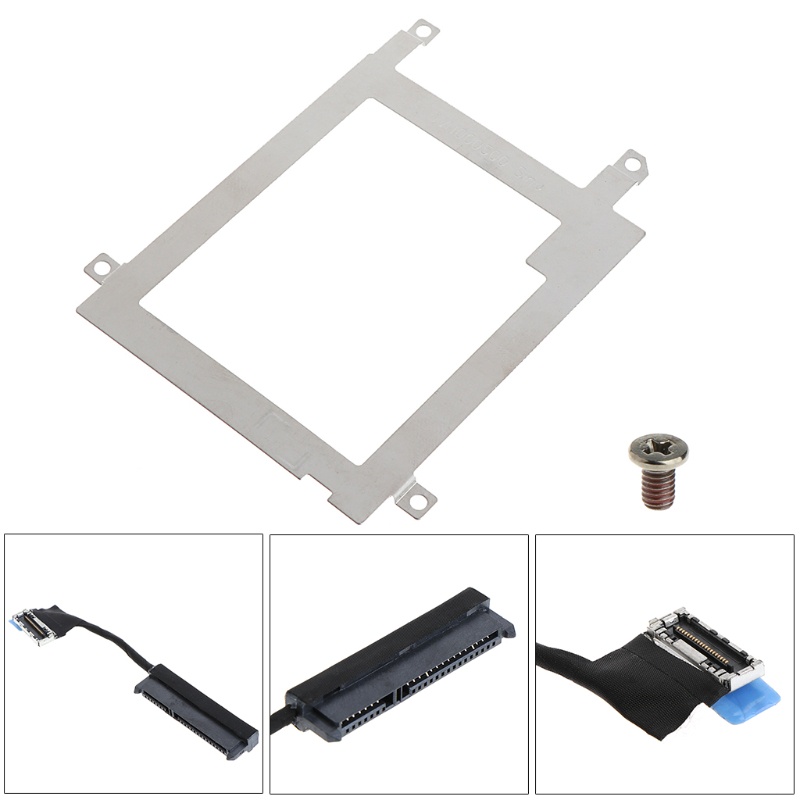 zzz Hard Disk Drive Caddy Tray Bracket SATA Cable Connector For Dell Latitude E7440