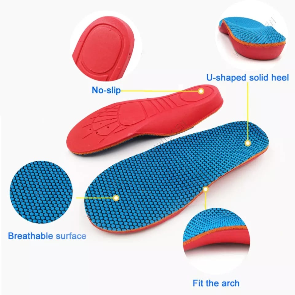 KUALITAS TERBAIK SEPASANG INSOLE ANAK SOL SEPATU ANAK ARCH SUPPORT ALAS SEPATU KAKI DATAR INSOLE KAKI BEBEK ALAS SEPATU ANAK IMPORT INSOLE IMPORT