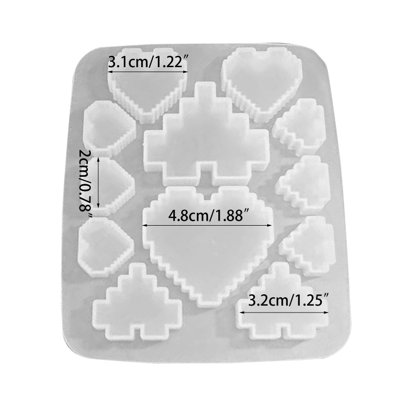 SIY  Handmade Love Heart Shape Ornaments Epoxy Resin Mold Necklace Pendants Silicone Mould DIY Crafts Jewelry Decorations Casting Tools