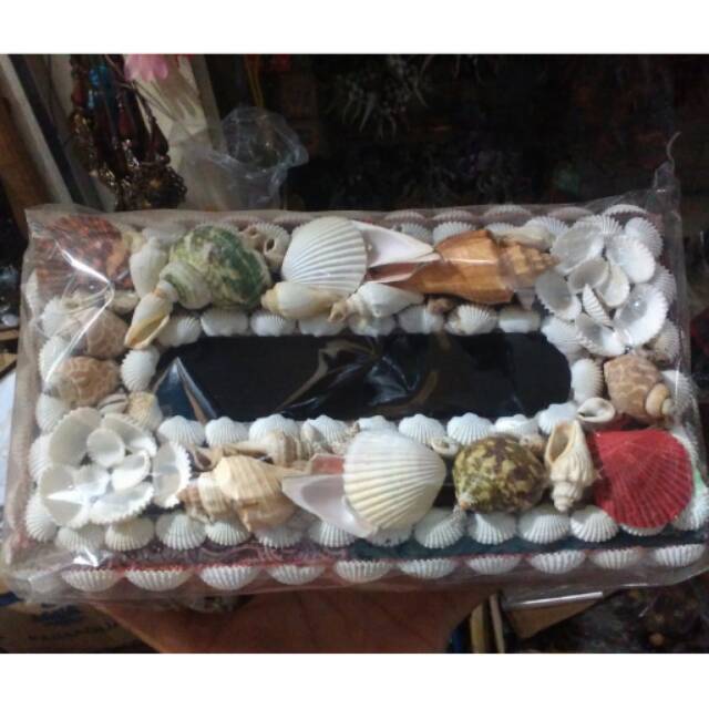 Tempat Tisu dari Kerang Ukuran Besar - Kotak Tissue