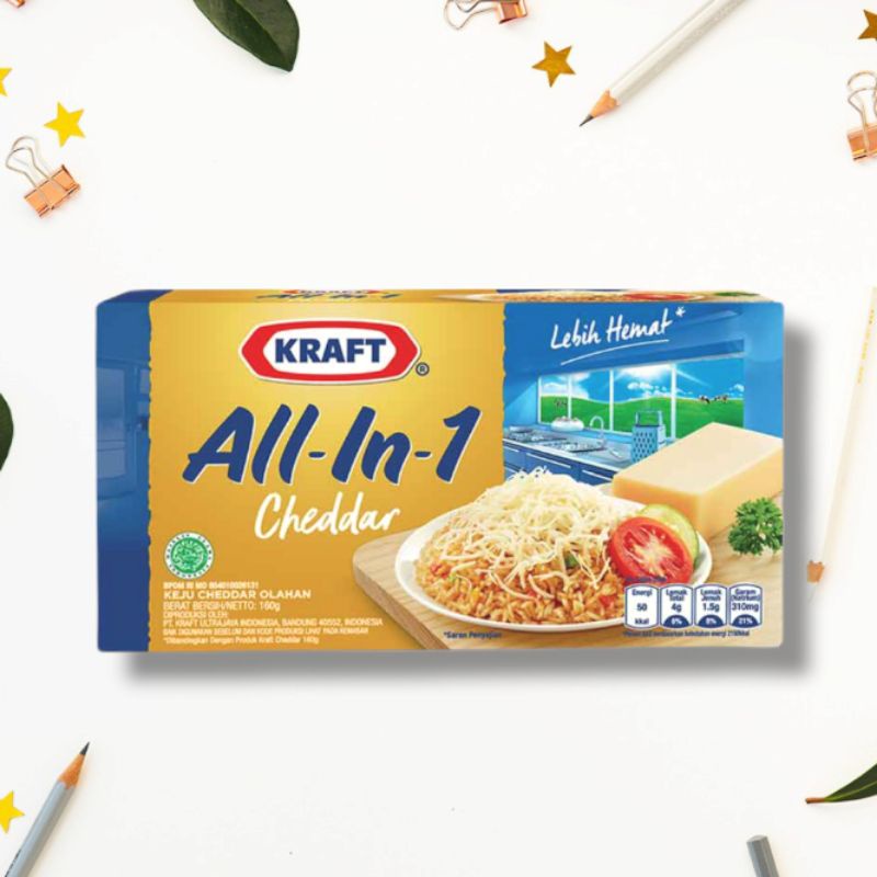 KRAFT KEJU CHEDDAR ALL IN 1 KEJU OLAHAN 165gr