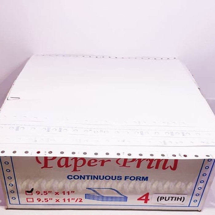 

CONTINUOUS FORM 9,5 X 11 4PLY PAPERPRYRNS (PUTIH)