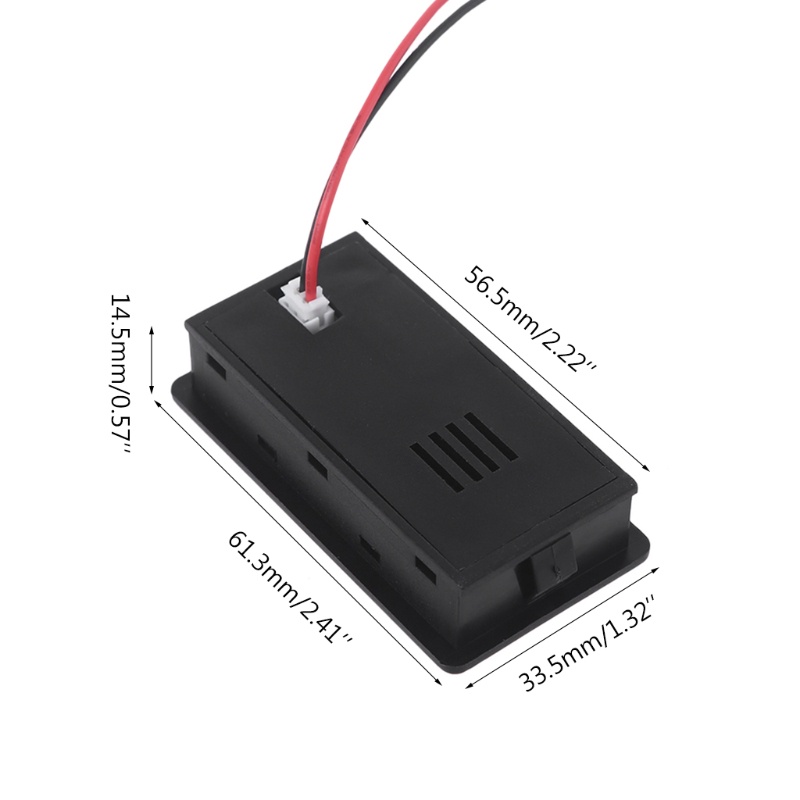 Btsg Lithium Voltmeter Pengukur Tegangan Motor Mobil 12V 24V 48V 60V Indikator