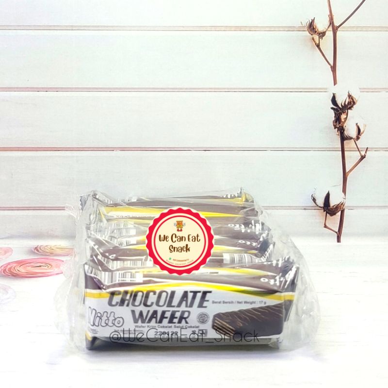 

Nitto Chocolate Wafer Coklat 17gr x 10 pcs