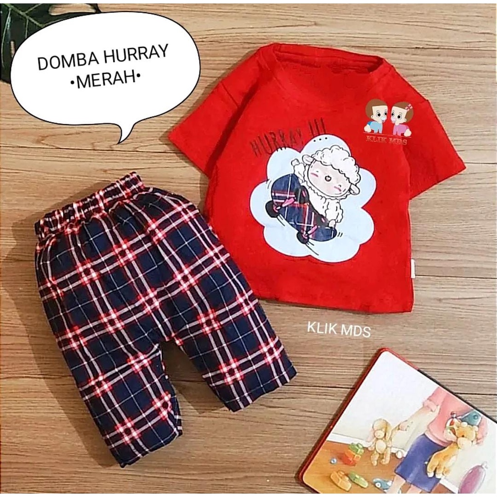 Setelan Anak - Baju Bayi Laki-laki  Motif Airplane  Estimasi Usia 3-12 Bulan Bahan Kaos Katun