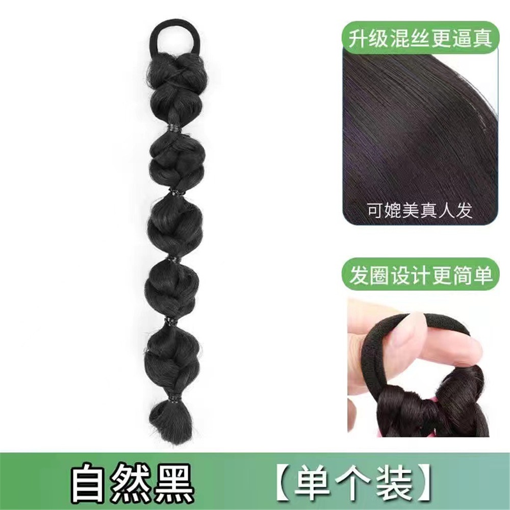【COD Tangding】Wig Rambut Palsu Model Kepang Untuk Wanita