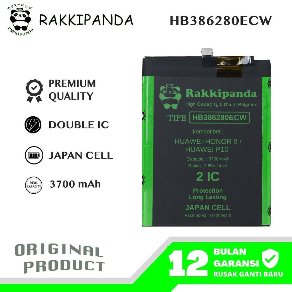 R/K- RakkiPanda - HB386280ECW Huawei Honor 9 / Huawei P10 Batre Batrai Baterai