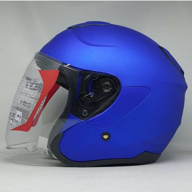 KYT Kyoto Solid Blue Matt