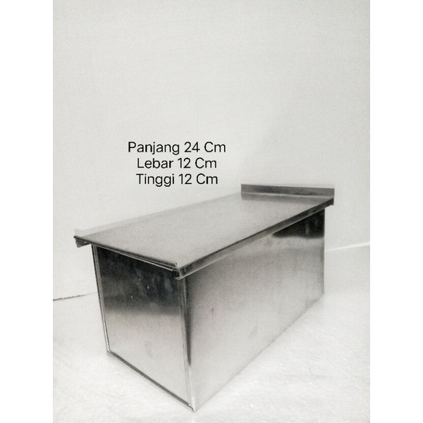 Loyang Roti Tawar (Loyang Kasino) Ukuran 24 Cm x 12 Cm x12 Cm