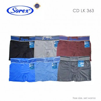 Celana Dalam Pria Dewasa Boxer-Segitiga Sorex / CD Kolor Cowok Laki Art 363,364,365,366,M3003,M 3007